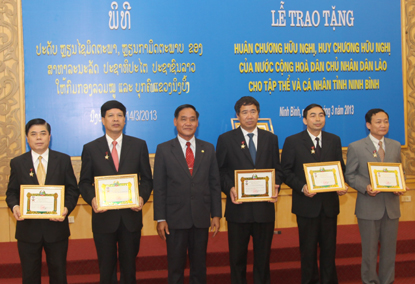 ມອບຫຼຽນໄຊ, ຫຼຽນກາມິດຕະພາບ ຂອງລັດລາວ ໃຫ້ແກ່ບັນດາໝູ່ຄະນະ, ສ່ວນບຸກຄົນແຂວງນິງບິ່ງ